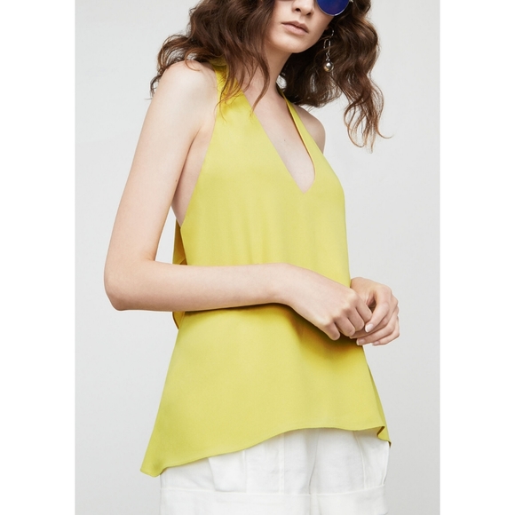 🔥BCBGMAXAZARIA Draped Back Halter Top - Picture 6 of 15